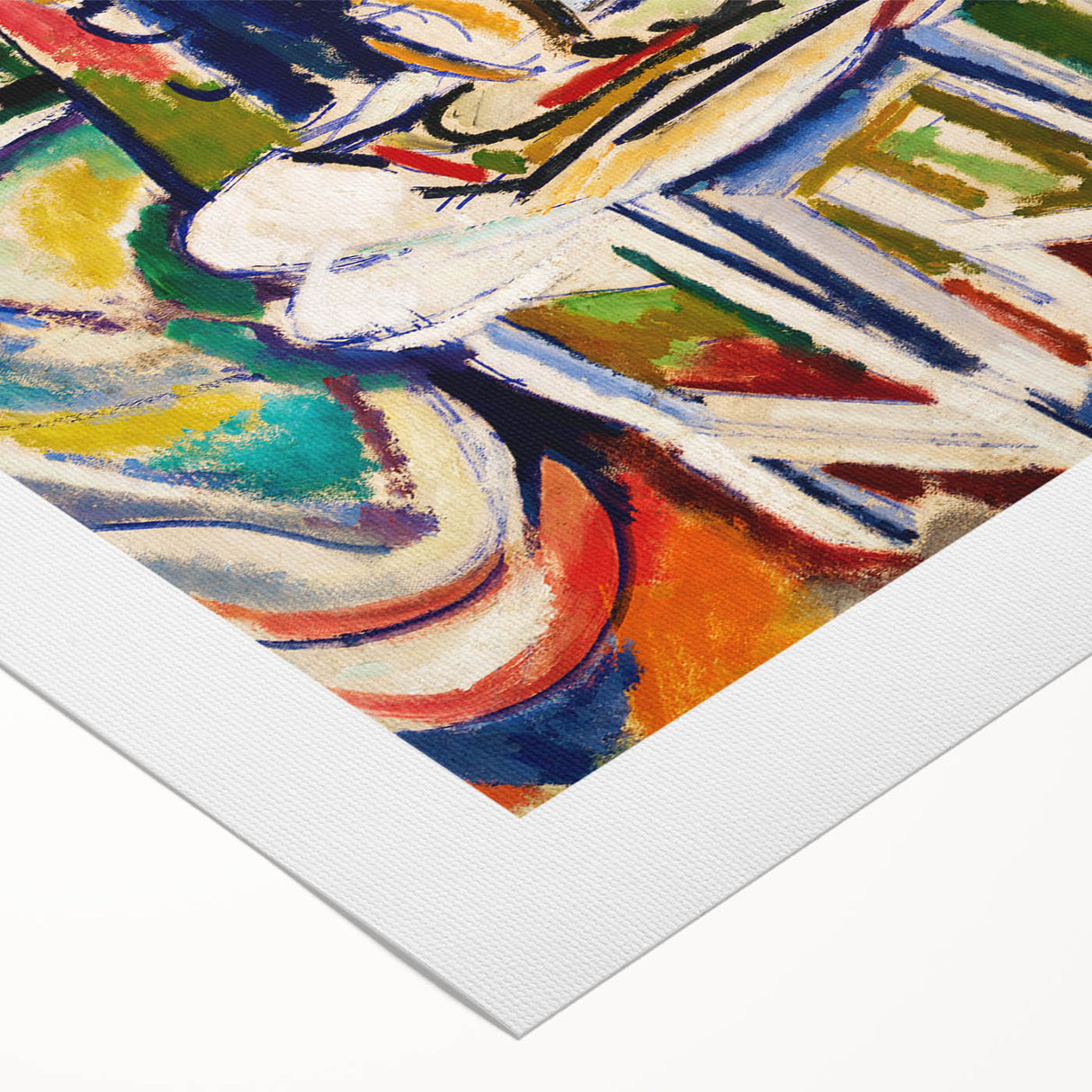 Vibrant Interior Scene - Modern Abstract Art Print by Henry Lyman Sayen