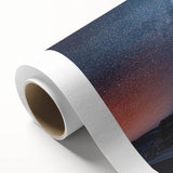 Art Deco-style poster of Egyptian scenery on rolled canvas, featuring muted earth tones.