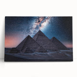 Large black and white stretched canvas of Egyptian scenery, ideal for kitchen wall art or bedroom ambiance.