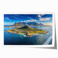 Extra large rolled print of a South African scenery with vibrant green and earth tones, ideal for art wall dining room.