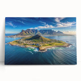 Black and white stretched canvas of African savannah scene, ideal for kitchen wall art or bedroom ambiance.