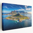 Large canvas print of a South African landscape in muted earth tones, suitable for kitchen wall art.