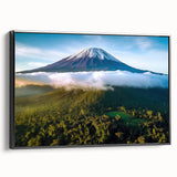 Black and white landscape art painting of Tanzania on framed canvas, ideal for bedroom wall decor.