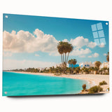 Acrylic print of a Tunisian landscape in earthy tones, suitable for bedroom or dining room decor.