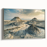 Landscape art painting of a scenic Azerbaijani view, with vibrant colors on a framed canvas.