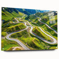 Acrylic print of a large abstract landscape in muted earth tones, suitable for bedroom or dining room decor.