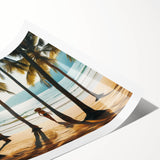 Extra large wall art featuring line art flowers in monochrome, rolled print format, ideal for large living room decor.