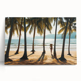 Large black and white photo of a Malaysian landscape on stretched canvas.