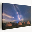 Large canvas print depicting a Mongolian landscape in muted earth tones, suitable for kitchen wall art.