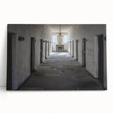Large black and white stretched canvas of Tasmania scenery, ideal for kitchen wall art.