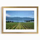 Extra large abstract art print of British Columbia scenery in textured style.