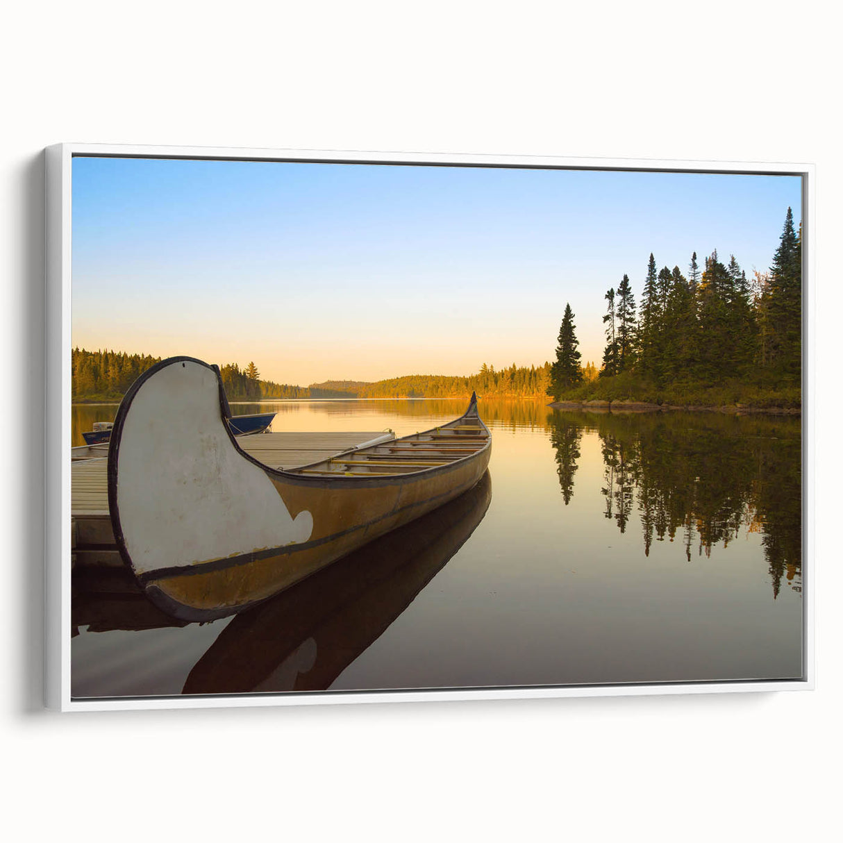 Vintage poster art of Quebec scenery on extra-large framed canvas, featuring colorful elements against a black background.
