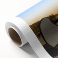 Art Deco poster featuring Quebec scenery on a rolled canvas, with pastel colors, ideal for nursery wall art.