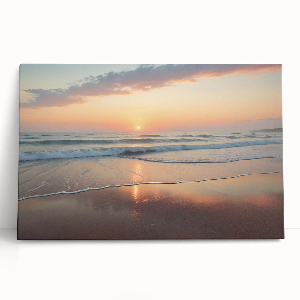 Black and white stretched canvas of a Caribbean scenery, ideal for kitchen wall art.