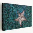 Large canvas print of Caribbean Martinique scenery with vivid blue and green hues, suitable for kitchen wall art.