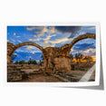 Extra large rolled print featuring a scenic European landscape with vibrant green and blue tones.