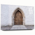 Large abstract wall art of a European scenery in Estonia, with muted earth tones on acrylic glass.