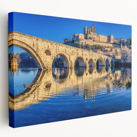 Lavender fields in Provence with vibrant purple hues on a stretched canvas, ideal for kitchen wall art.