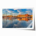 Rolled print of a South France landscape with vibrant floral elements, ideal for art wall dining room.