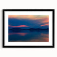 Extra large abstract art print featuring a colorful, textured depiction of a European scenery, framed in black.