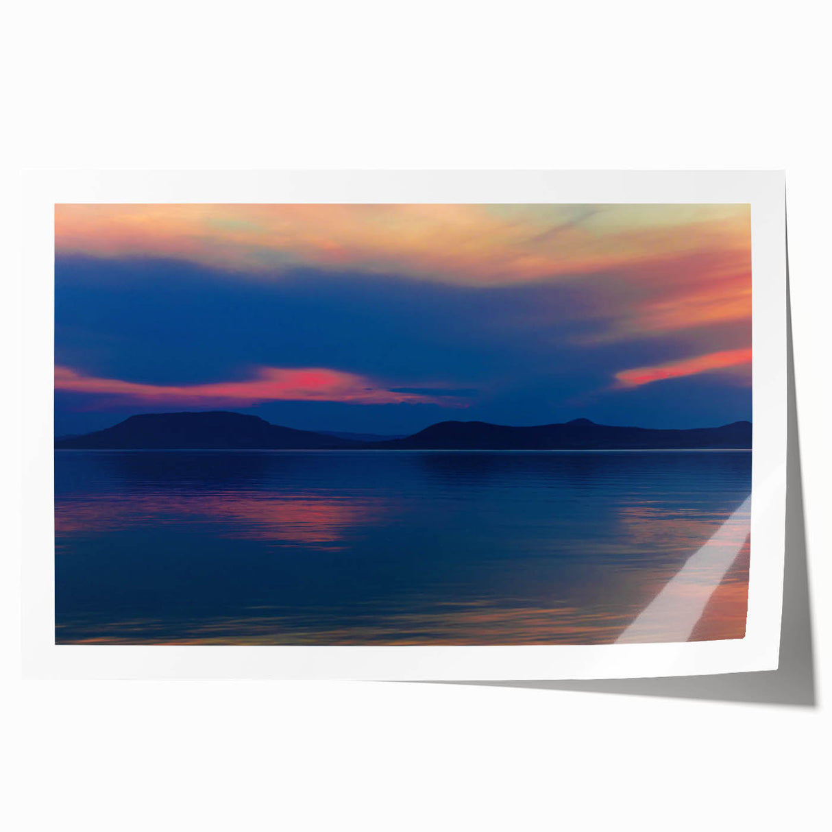 Rolled print of a European landscape featuring vibrant greenery and floral elements, ideal for art wall dining room.