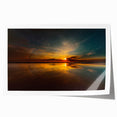 Extra large rolled print of a Lithuanian landscape featuring vibrant green fields and a clear blue sky.