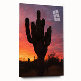 Large abstract wall art depicting Baja California scenery in vibrant blues and greens on acrylic glass.