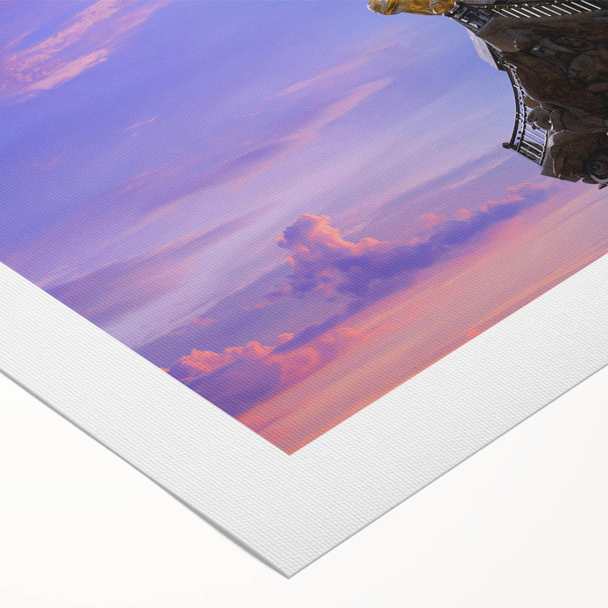 Art deco poster of Mexico City skyline in monochrome shades on rolled canvas, suitable for dining room wall art.
