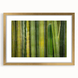 Extra large abstract art print of Oaxaca scenery in textured gold frame, ideal for living room decor.