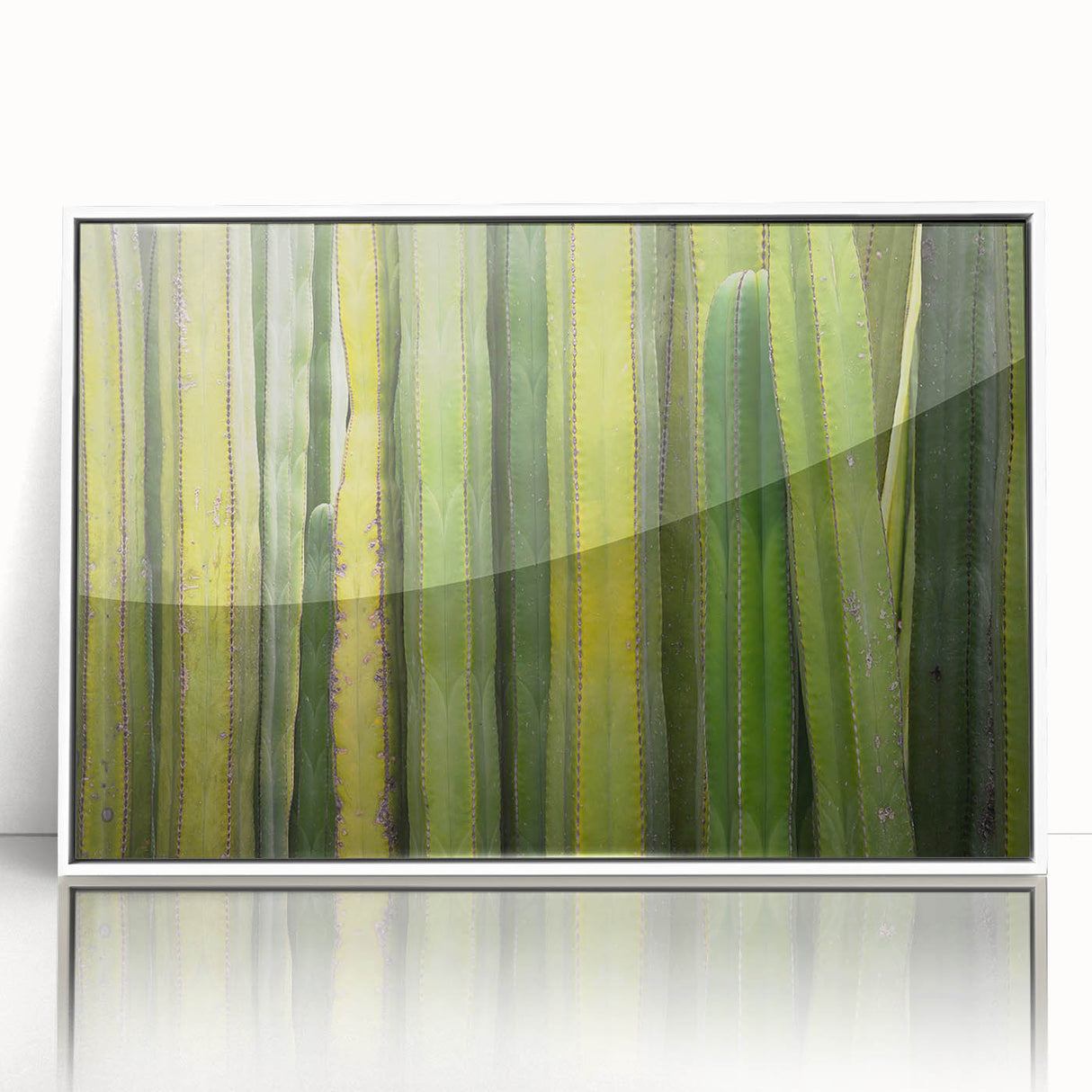 Art deco poster of Oaxaca scenery in acrylic frame, featuring soft pastel colors, ideal for nursery wall art.