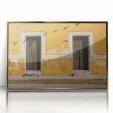 Large art print featuring a Quintana Roo, Mexico scenery in mid-century modernist style.