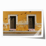 Rolled canvas print of Quintana Roo scenery with vibrant green and blue tones, ideal for art wall dining room.