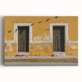 Black and white photograph of Quintana Roo scenery on stretched canvas, ideal for kitchen wall art.
