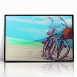 Large abstract wall art depicting Yucatan scenery in black and white tones on a framed acrylic.
