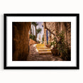 Abstract art print of Jerusalem in vibrant colors on a textured, extra large canvas, ideal for living room decor.
