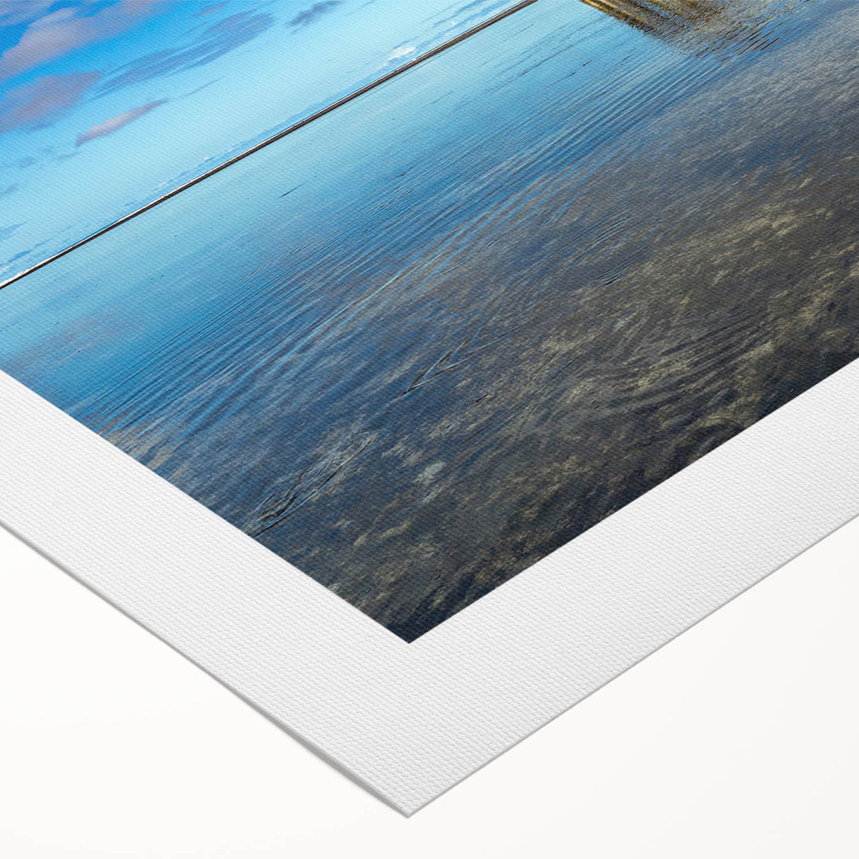 Art deco poster depicting a serene Fiji beach scene on rolled canvas, suitable for dining room or bathroom wall art.
