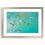 Textured abstract art print of a Colombian landscape in muted earth tones, framed in silver, ideal for bedroom art.