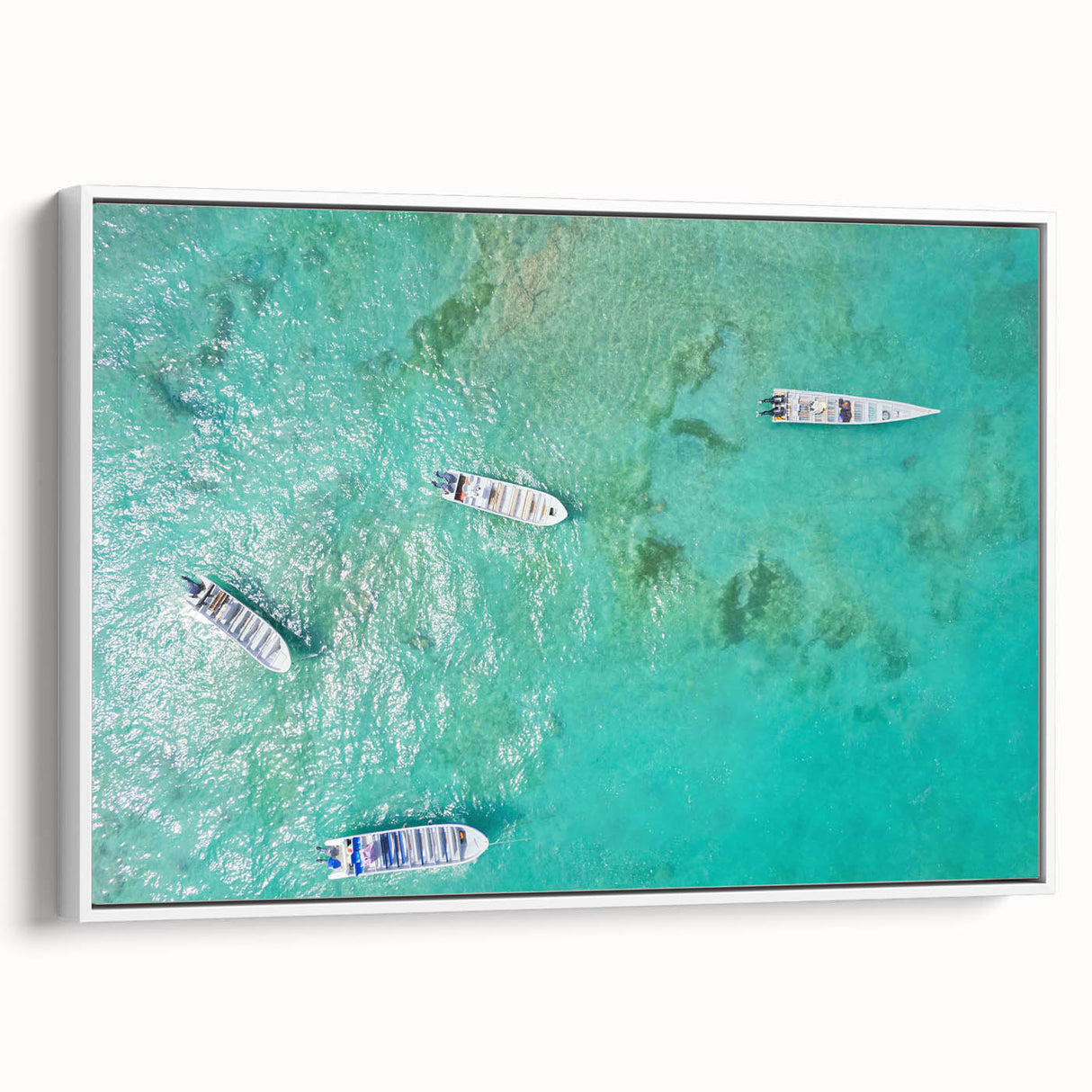 Framed canvas vintage poster art depicting a colorful Colombian landscape, ideal for living room decor.