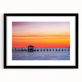 Extra large abstract art print of colorful, textured scenery on a black framed canvas, ideal for living room decor.