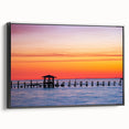 Black and white framed canvas of an Alabama landscape, featuring vintage poster art style, ideal for bedroom decor.
