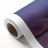 Art deco poster of Lake Tahoe with soft blue and green hues on rolled canvas, ideal for nursery wall art.