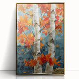 Framed acrylic print of Aspen, Colorado scenery in muted gold tones, ideal for modern art wall decor.