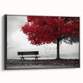 Black and white framed canvas featuring a vintage-style Denver landscape, ideal for bedroom wall decor.