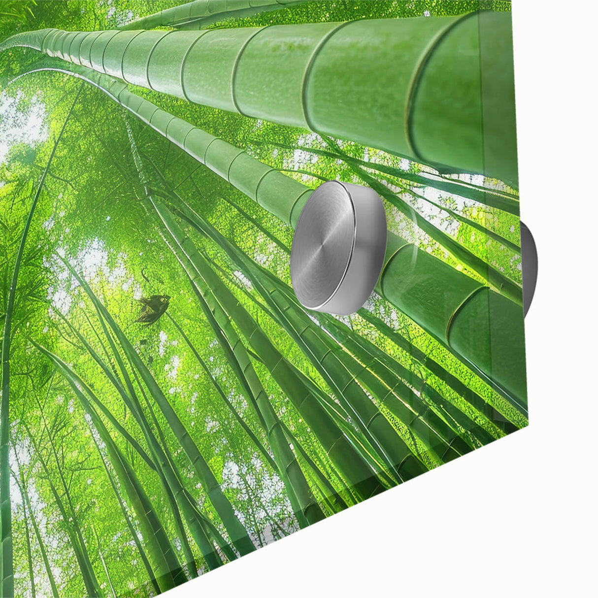 Large abstract wall art depicting Maui scenery in mid-century modernist style on acrylic glass.