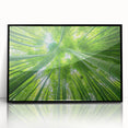 Large abstract wall art depicting a vibrant Maui coastline scene on a framed acrylic, ideal for modern living room decor.