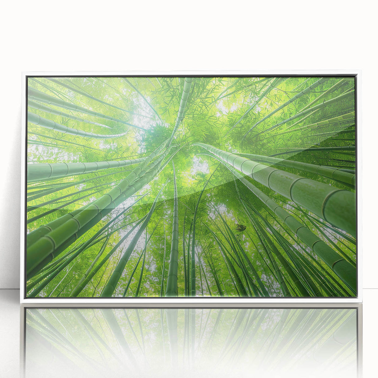Art deco poster of a Maui, Hawaii scenery in muted blue and green tones, framed acrylic, ideal for modern nursery wall art.