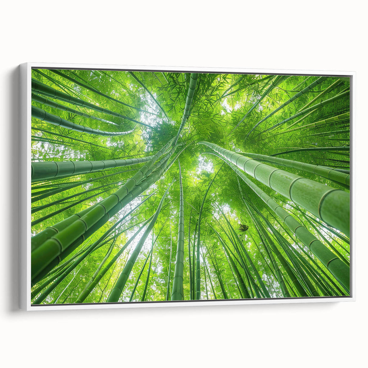 Vintage poster art of Maui scenery in vibrant colors on a white-framed canvas, ideal for living room decor.