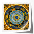 Extra large rolled print of Iowa scenery with vibrant green and blue tones, ideal for dining room wall art.