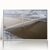 Acrylic print of a Kentucky landscape in art deco style with muted earth tones, ideal for modern art wall decor.