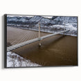 Black and white framed canvas depicting a vintage Kentucky landscape, ideal for bedroom wall art.